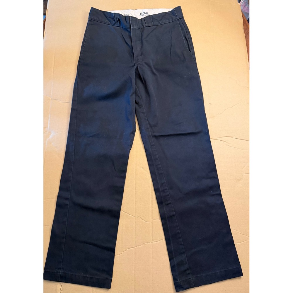 Dickies 874 Original Fit Mens Work Pants Navy Blue Straight Leg 31x29